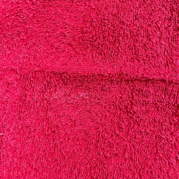 Vintage 1980s Royal Velvet Fieldcrest Red Cotton Bath Towels Set 2 USA 48 x 27 - Picture 8 of 12